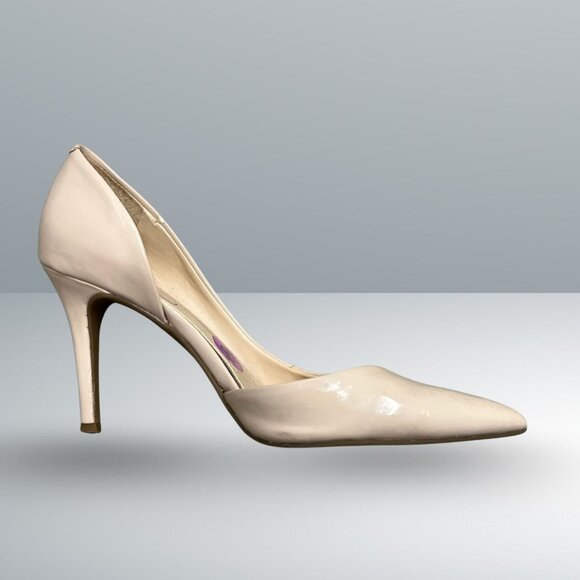 Jessica Simpson Nude Paryn DOrsay Pointy Toe Stiletto High Heels Size 8.5 Patent - Picture 5 of 9